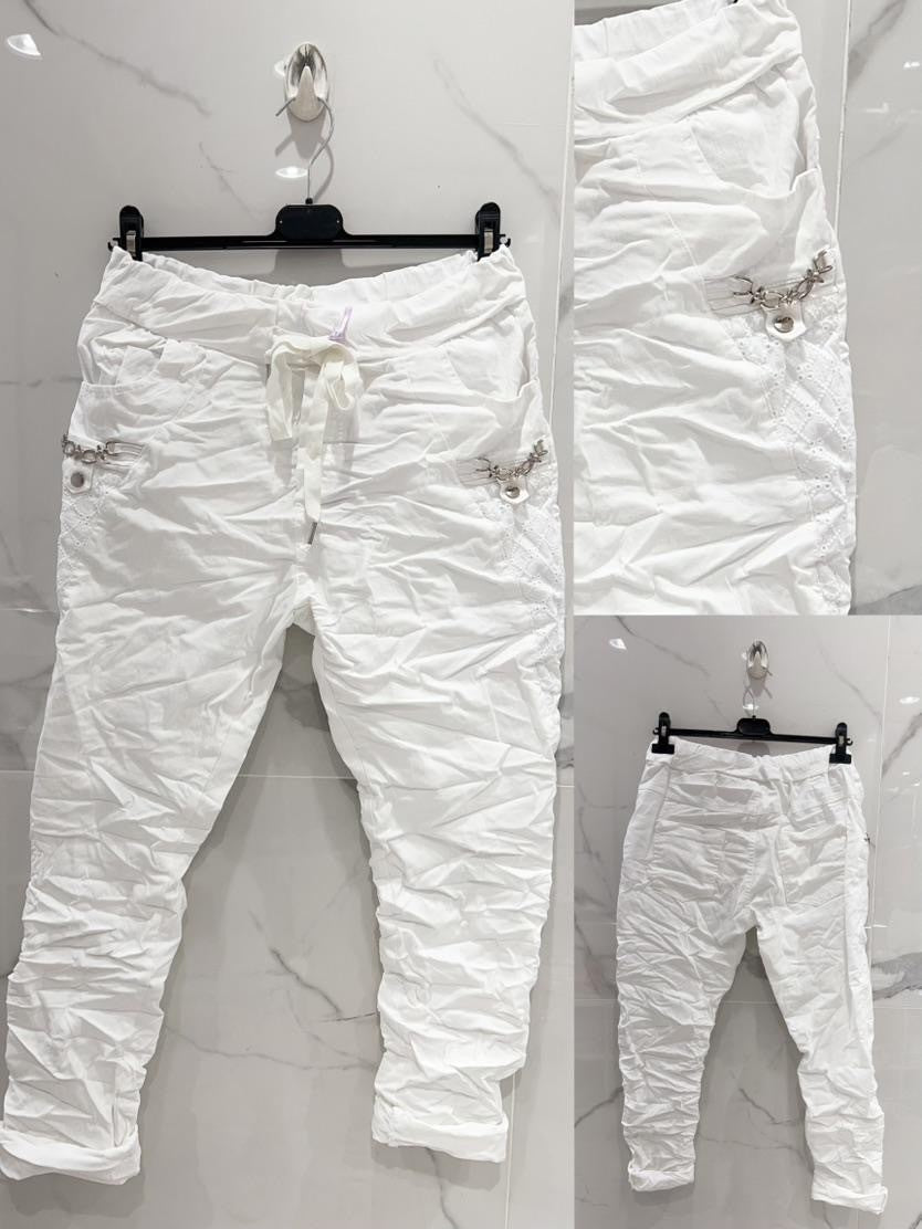 Draw String Waist Pants- Italian