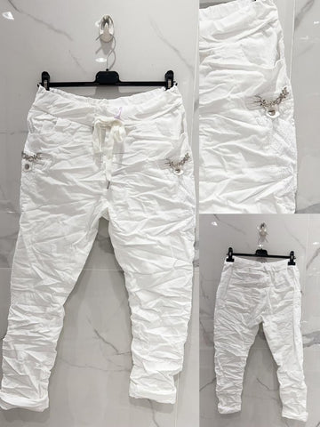Draw String Waist Pants- Italian