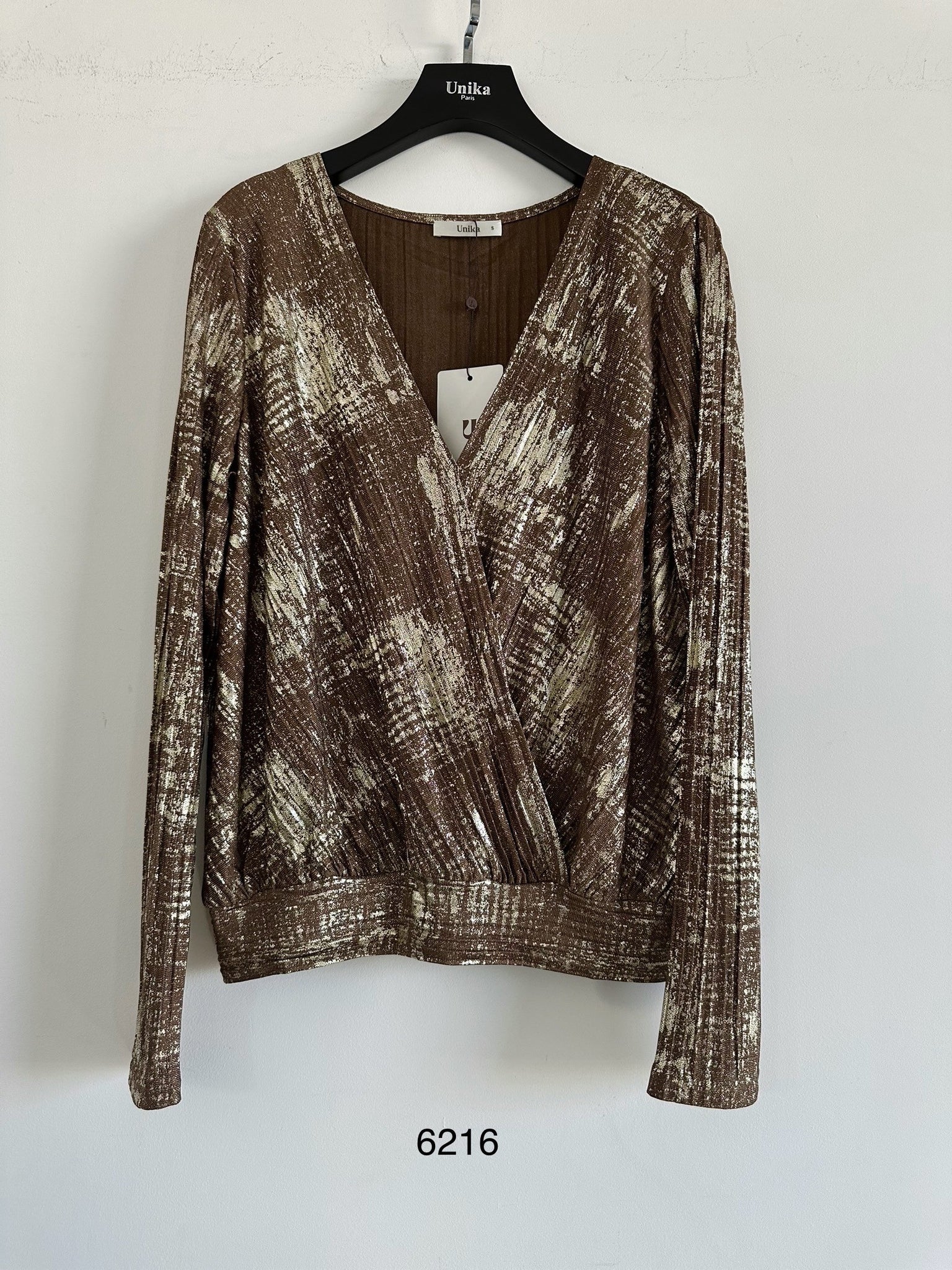 Long Sleeve Cross Over Top