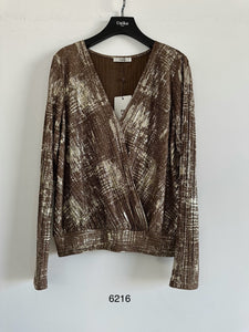 Long Sleeve Cross Over Top