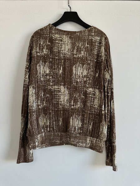 Long Sleeve Cross Over Top