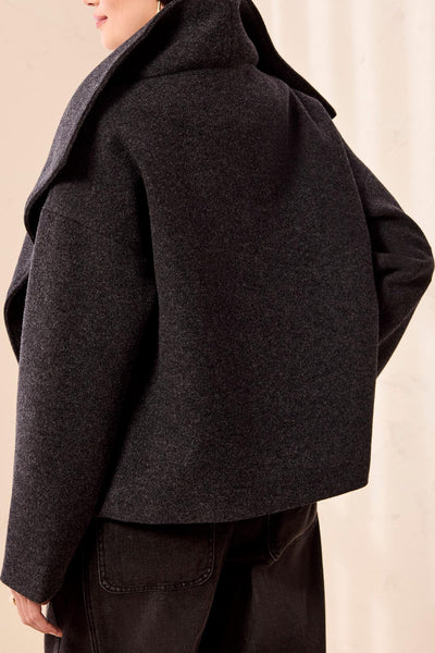 Lofty Chic Funnel Neck Jacket