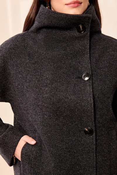 Lofty Chic Funnel Neck Jacket