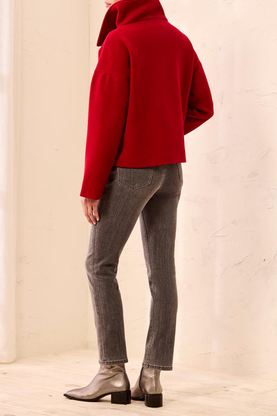 Lofty Chic Funnel Neck Jacket
