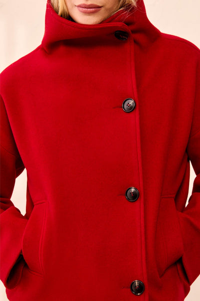 Lofty Chic Funnel Neck Jacket