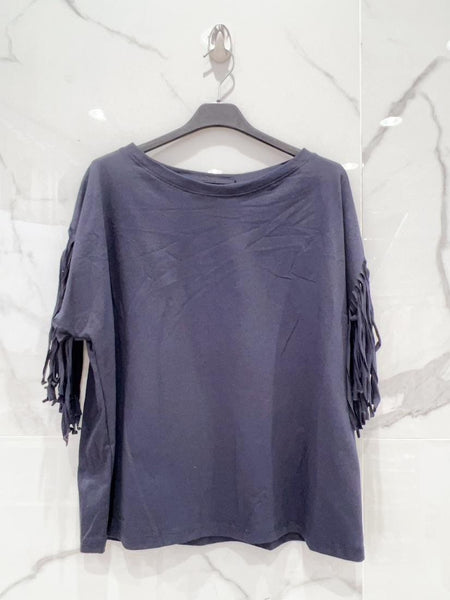 Fringe Sleeve Top