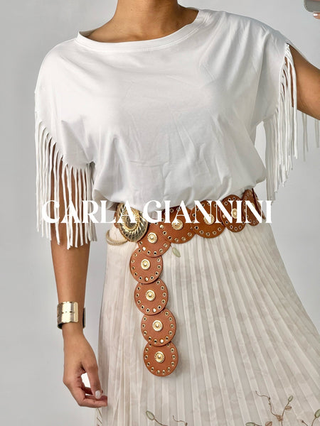 Fringe Sleeve Top