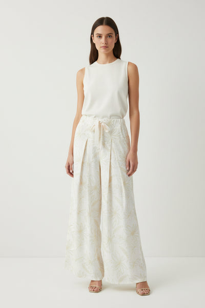 Wide Leg Print Pants