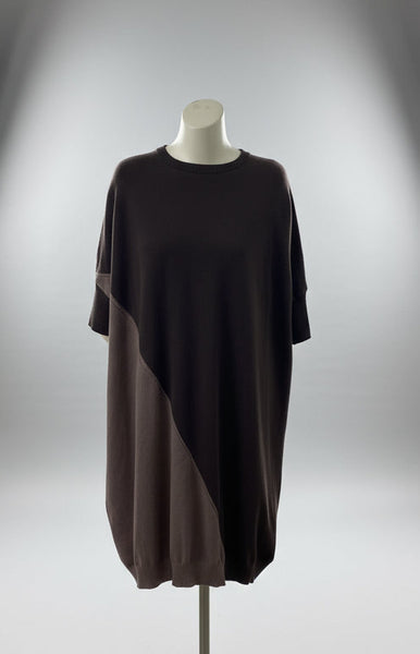 2 Tone Color Block Knit Dress