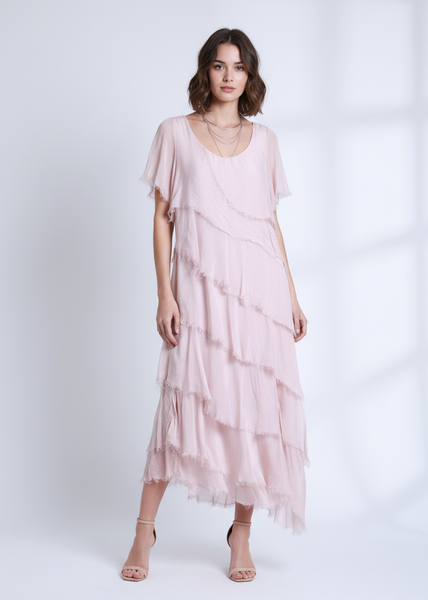 Layered Silk Dress