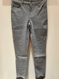 5 Pocket Frayed Hem Slim Pants