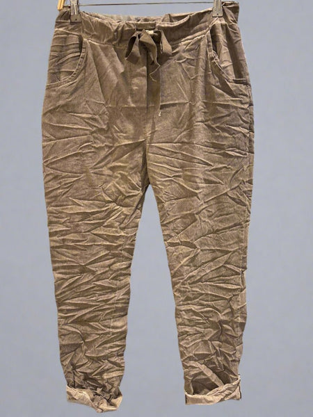 Draw String Waist Pants- Italian