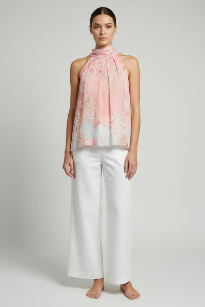 Sleeveless Floral Top