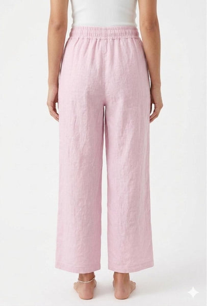 Pull-On Linen Pants