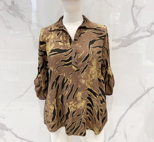 Zebra Print Blouse - Italian
