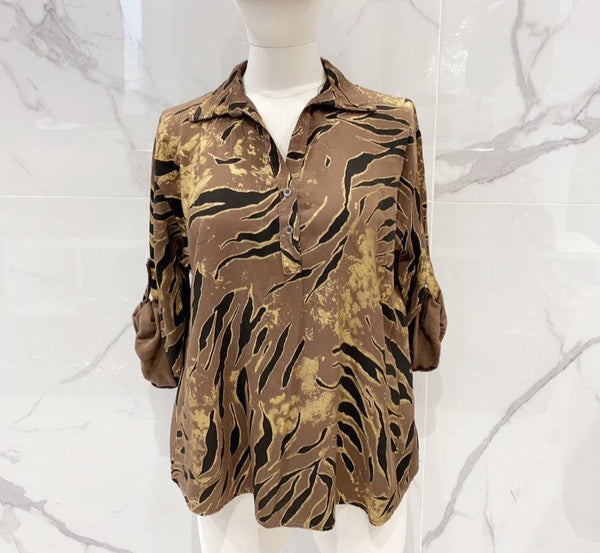 Zebra Print Blouse - Italian