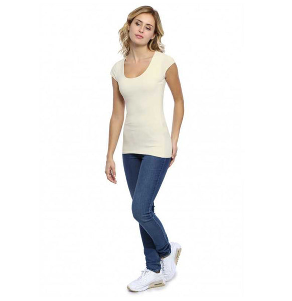 Round Neck Slim Fit Top