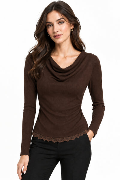 Lace Trim Light Sweater