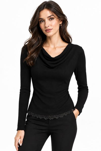 Lace Trim Light Sweater