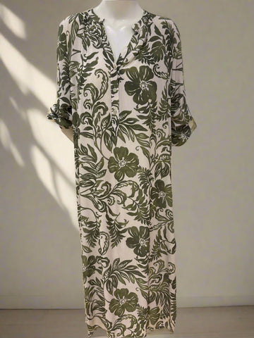 Long Print Dress