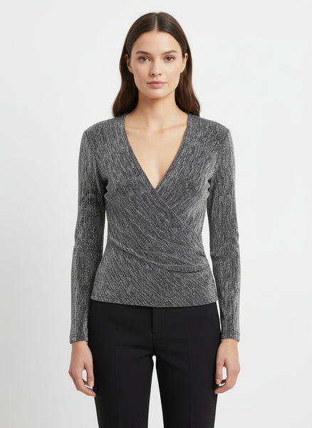 Long Sleeve Lurex Top