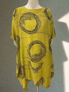 Short Sleeve Print Dress