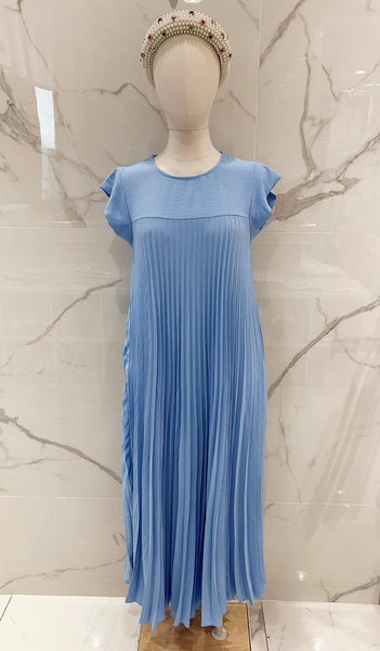 Long Pleat Skirt Dress