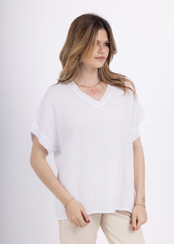 Short Sleeve Cotton Top