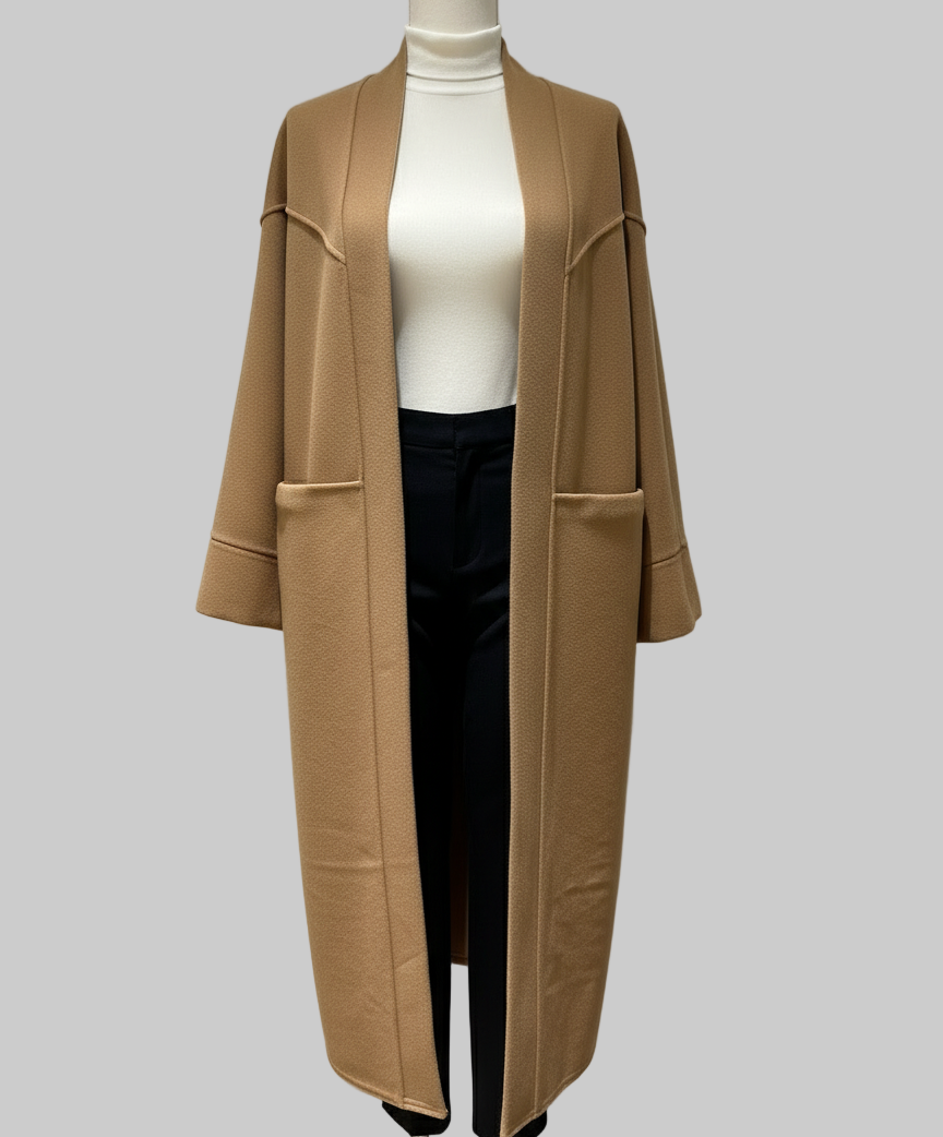Open Front Long Coat