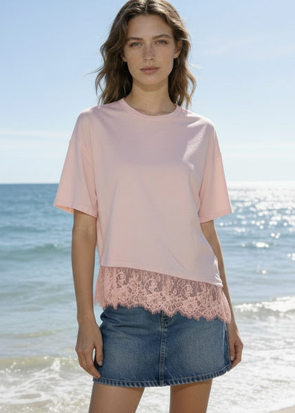 Lace Bottom Top