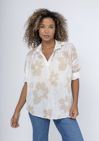 Floral Cotton Blouse