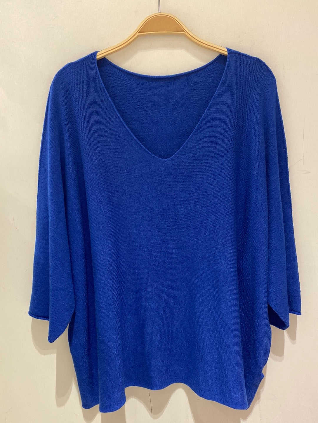 3/4 Sleeve V-Neck Sweater