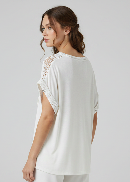 Eyelet Trim Top
