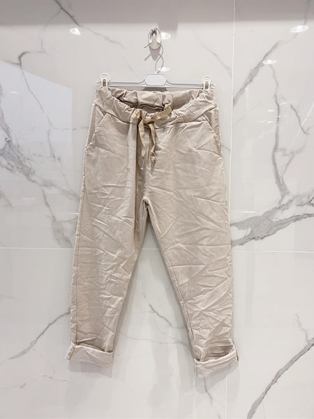 Draw String Waist Pants- Italian