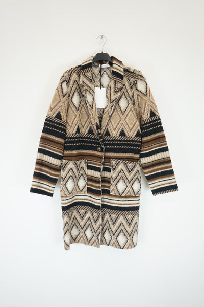 3/4 Tribal Print Coat