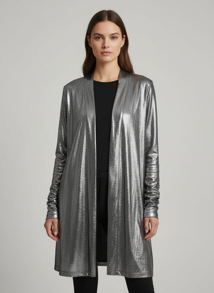 Open Front Long Cardigan