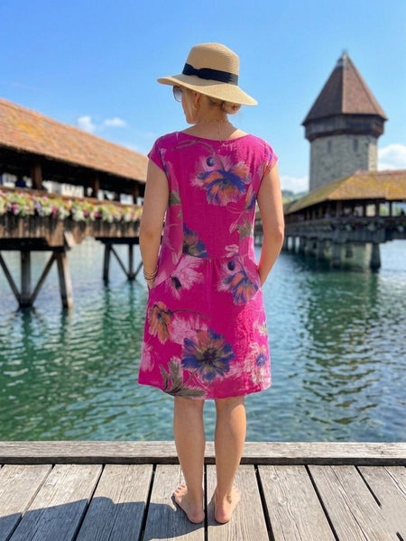Floral Linen Dress
