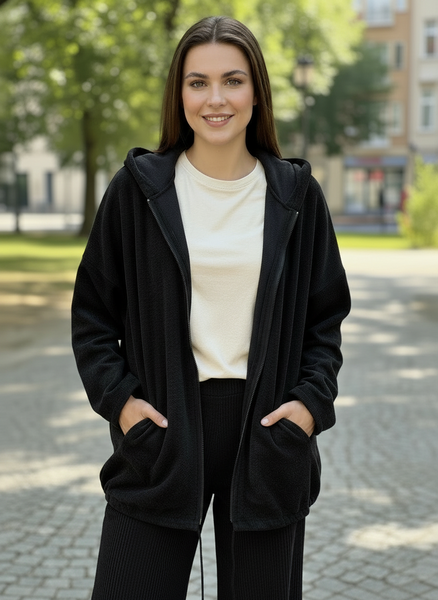 Corduroy Jacket with Hoodie