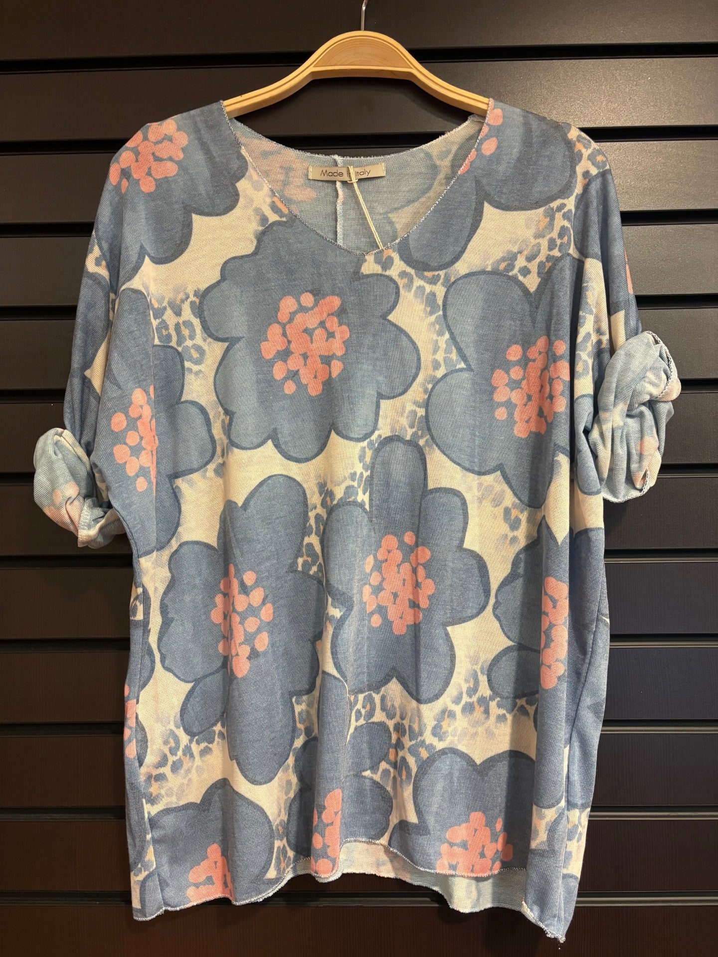 Floral Print Light Sweater