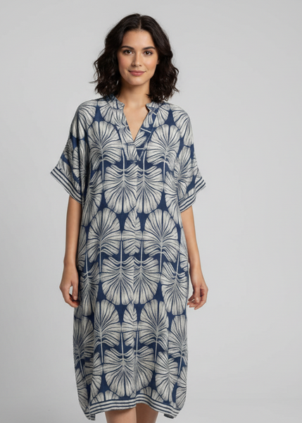 Long Sleeve Print Dress
