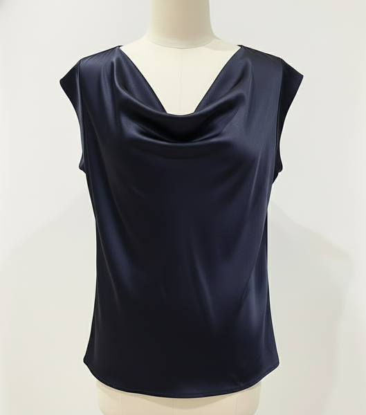 Cap Sleeve Sateen Top