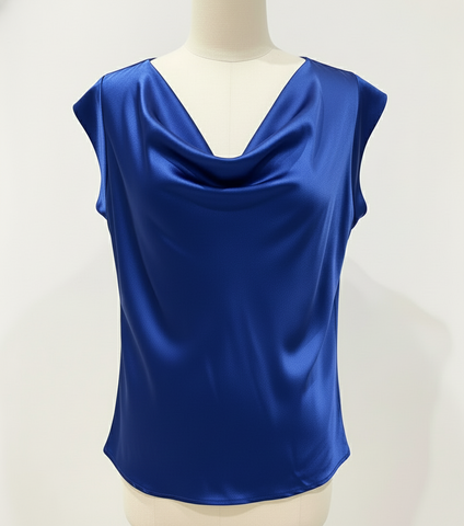 Cap Sleeve Sateen Top