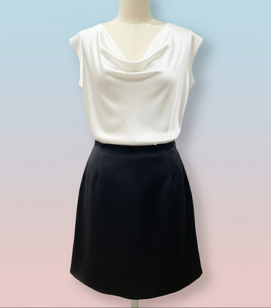 Cap Sleeve Sateen Top