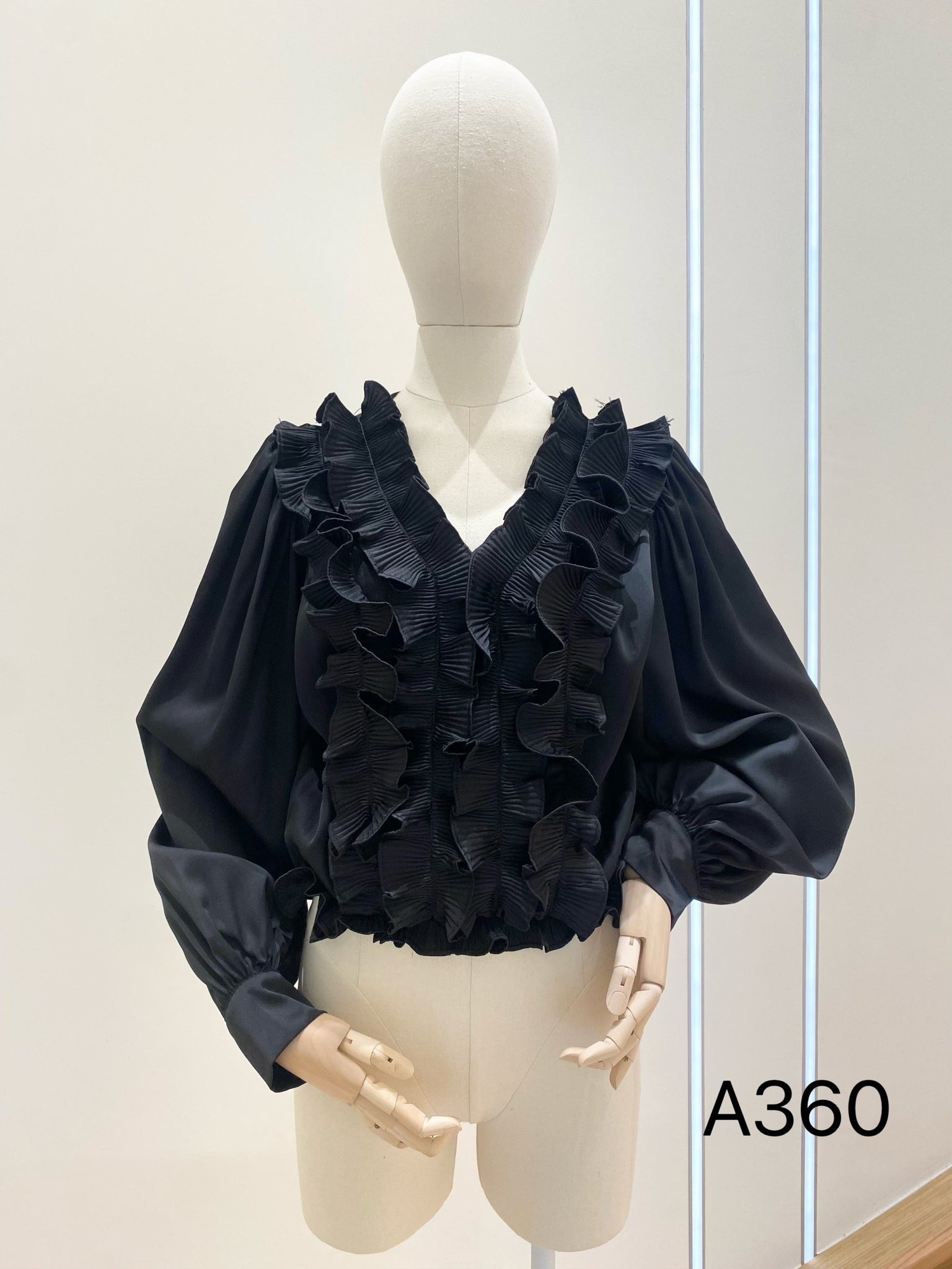 Long Sleeve Ruffled Blouse