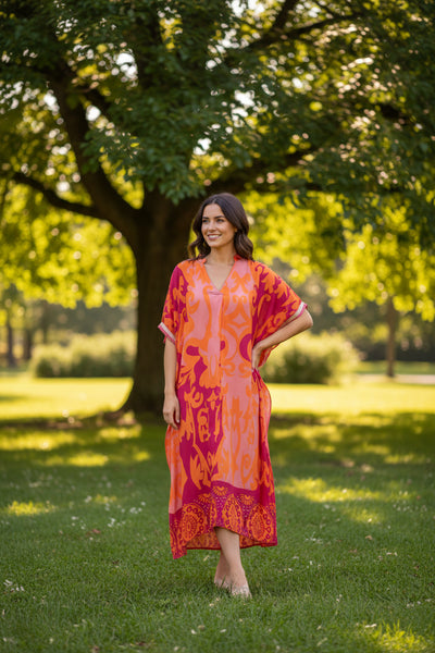 Long Print Dress