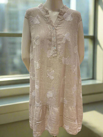 Sleeveless Linen Dress