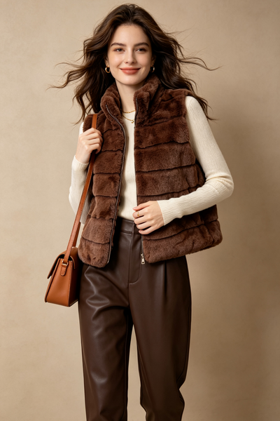 Faux Fur Short Vest