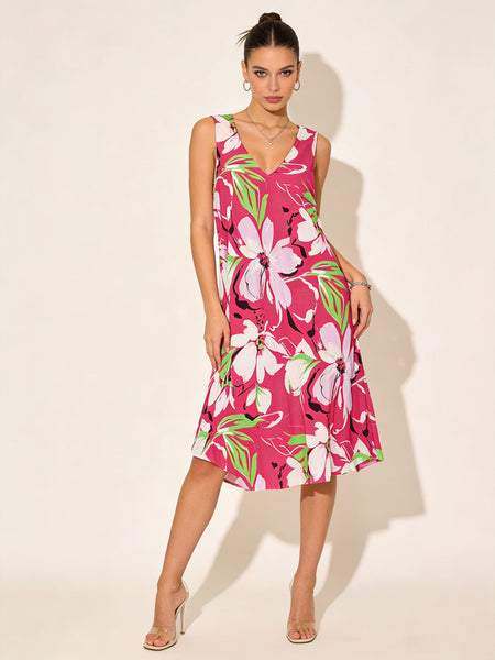 Sleeveless Floral Dress