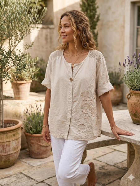 Short Sleeve Cotton Top