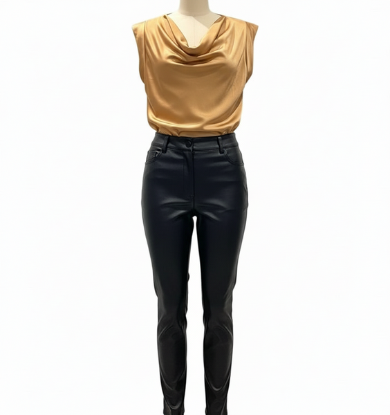 Cap Sleeve Sateen Top